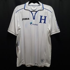 *DEFECT* Joma Honduras 2014 Commemorative Replica Ficohsa #12 Soccer Polo Jersey